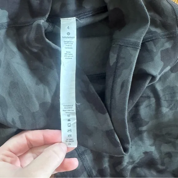 Lululemon Align Green Camo Leggings 29 Inseam High Rise Women's Size 4 EUC - Picture 5 of 8